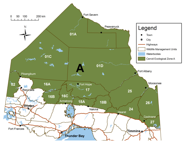 Wmu Map Northern Ontario Moose Population Management | Ontario.ca